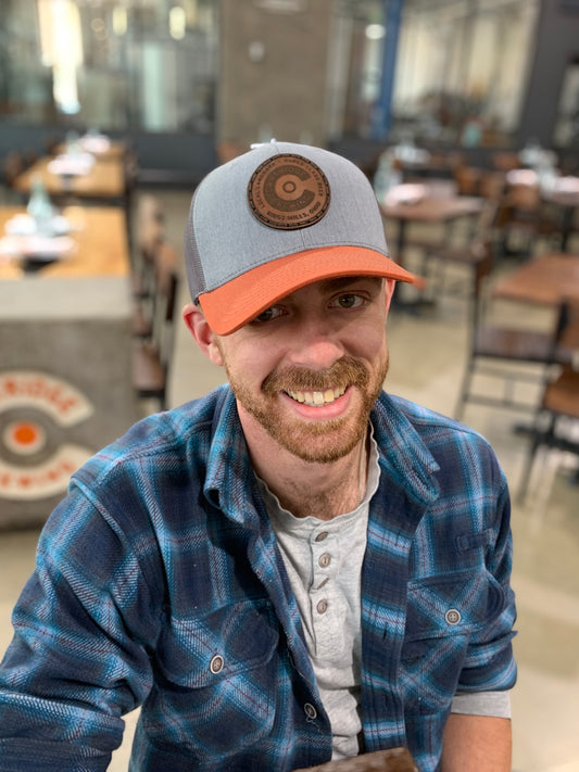 Cartridge Brewing Leather Patch Hat