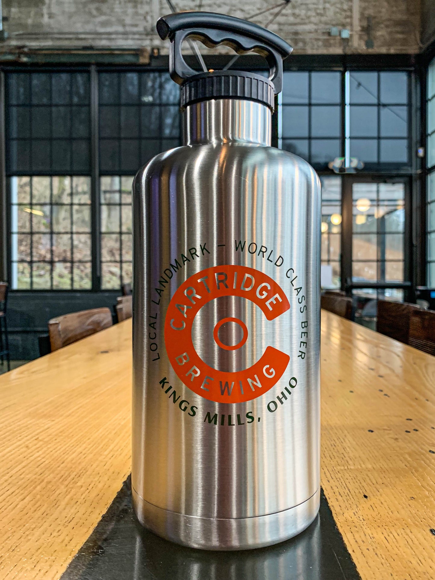 64-oz Stainless Steel Branded Growler